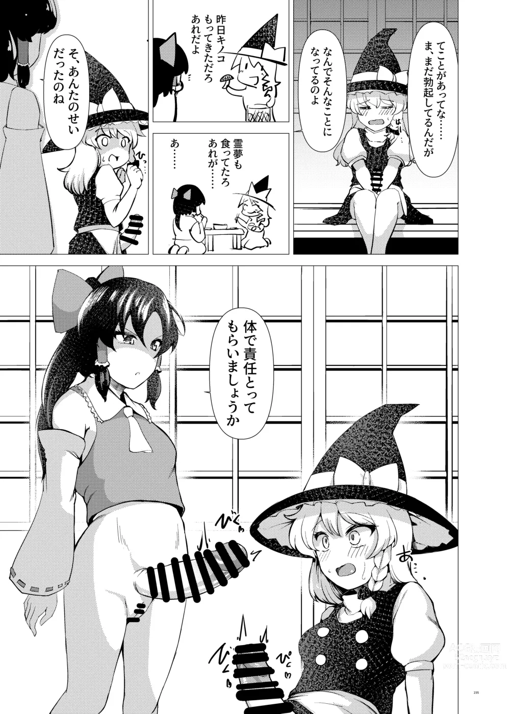 Page 235 of doujinshi Touhou Futanari Uke Goudou-shi