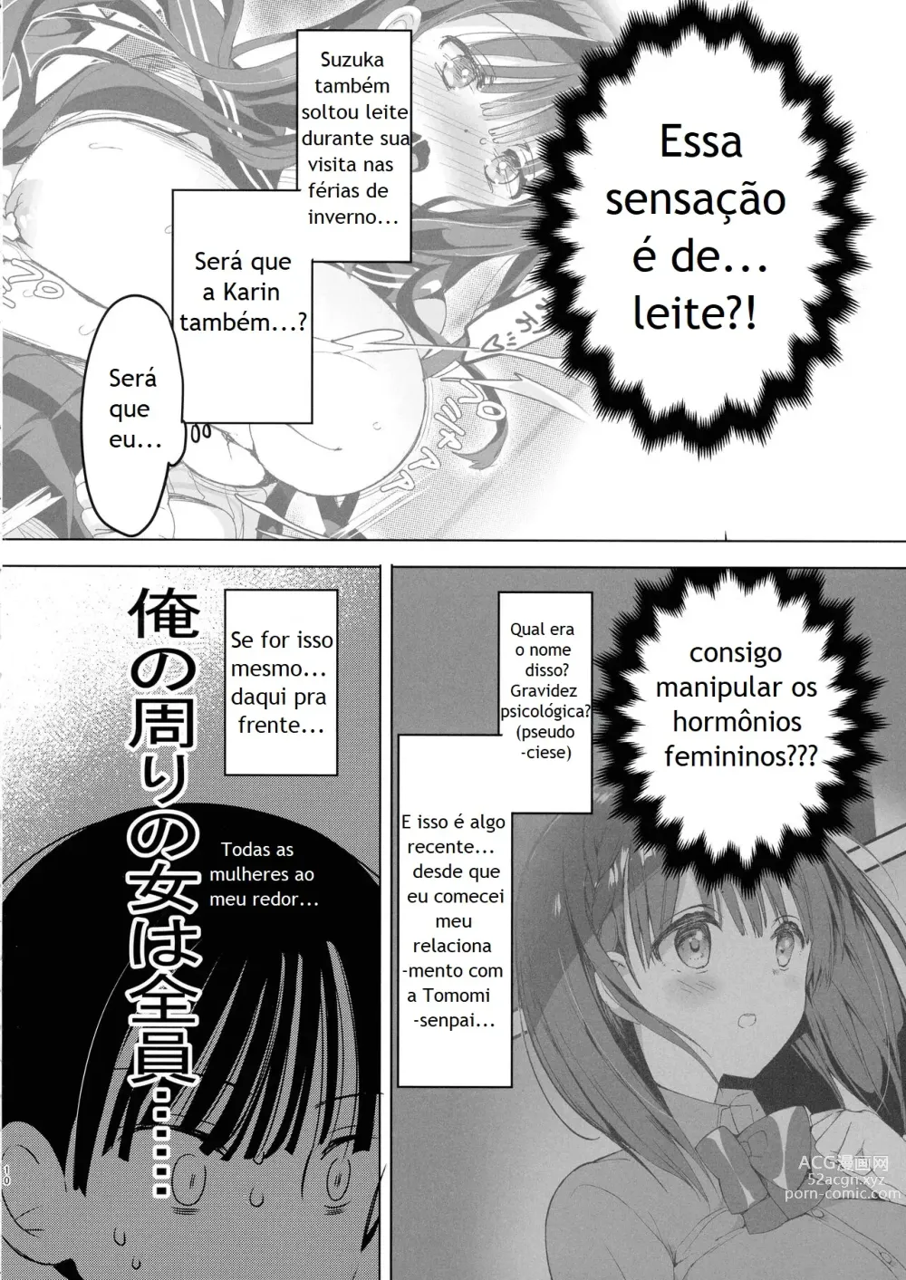 Page 10 of doujinshi Gyaru Nyuu-chan wa Nomasetai.