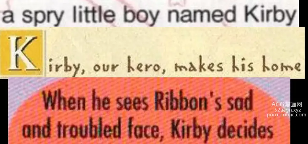 Page 1 of imageset Kirby Straight Shota