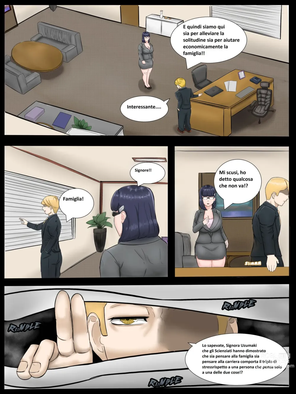 Page 8 of doujinshi Hinata trova lavoro