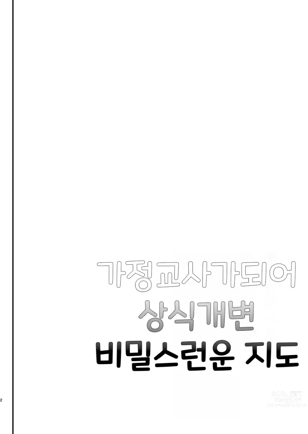 Page 3 of doujinshi 가정교사가 되어 상식개변 비밀스러운 지도