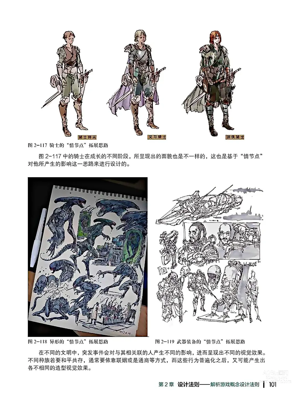 Page 102 of imageset 蝈蝈的概念艺术 商业游戏概念设计流程解析