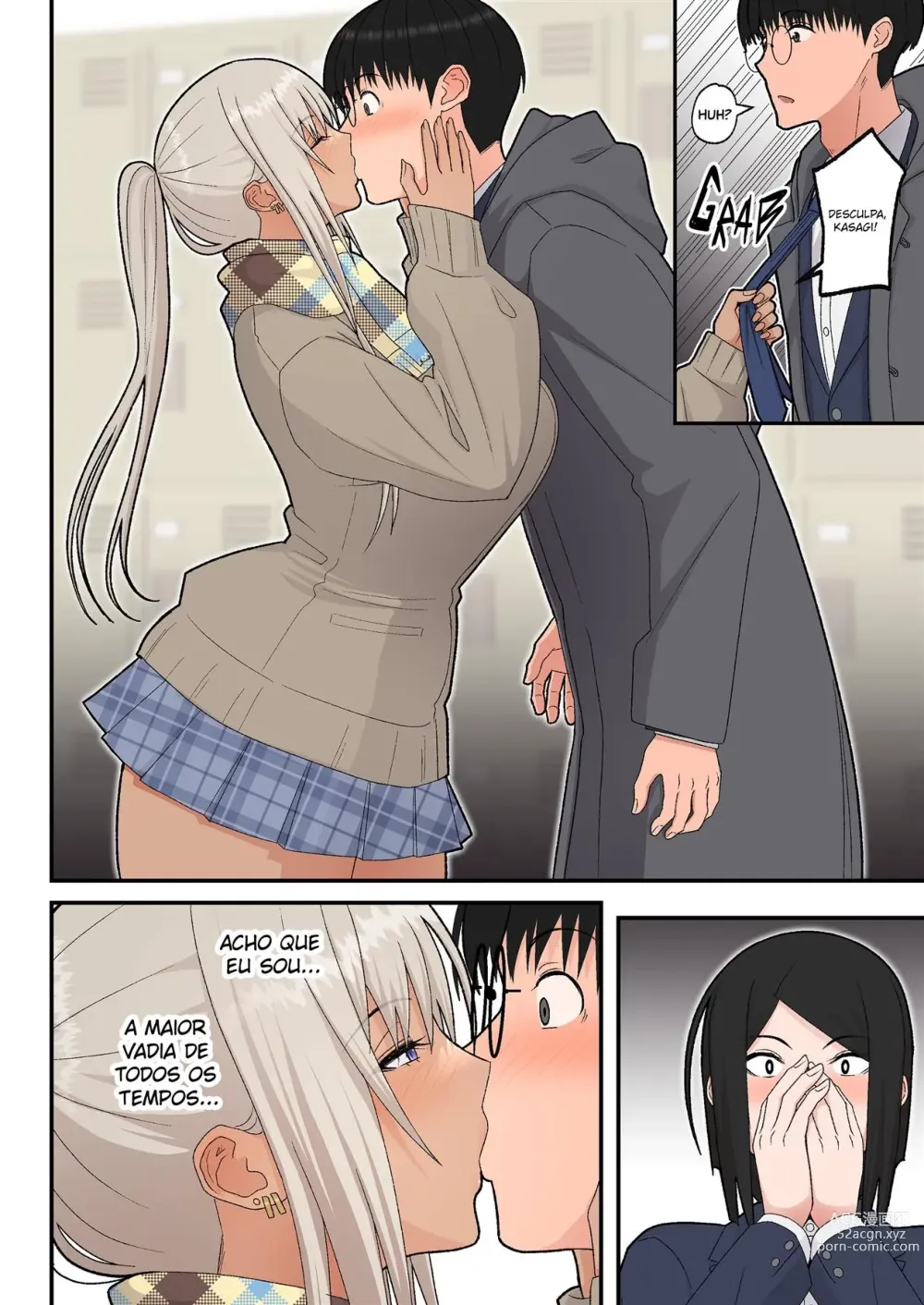 Page 12 of doujinshi Class no Kinpatsu Kyonyuu Gal to Itya Love Ecchi suru Hanashi