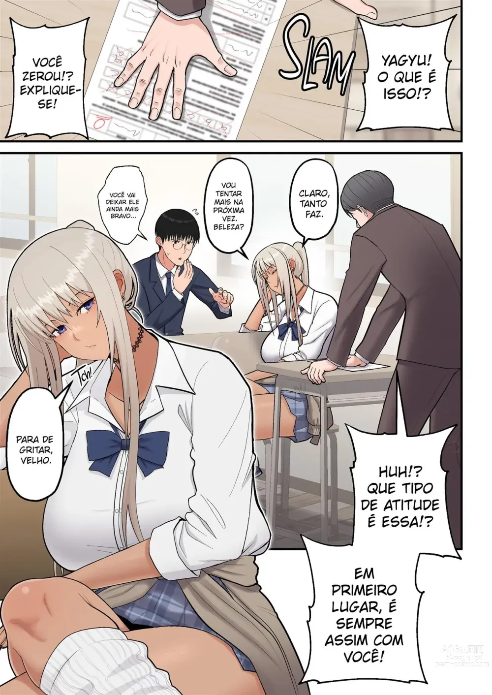 Page 3 of doujinshi Class no Kinpatsu Kyonyuu Gal to Itya Love Ecchi suru Hanashi