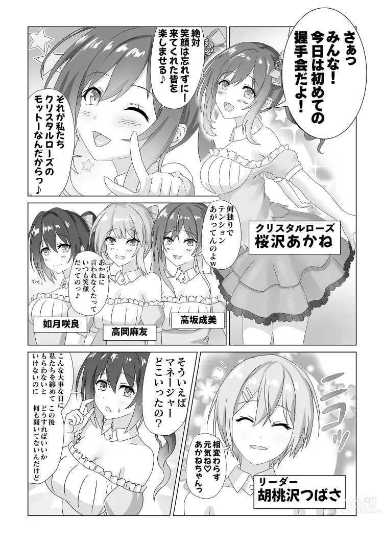 Page 2 of doujinshi Idol  Akushuk Micchaku Repor ~Hanzaisha ga Idol ni Hyoui shite mita~