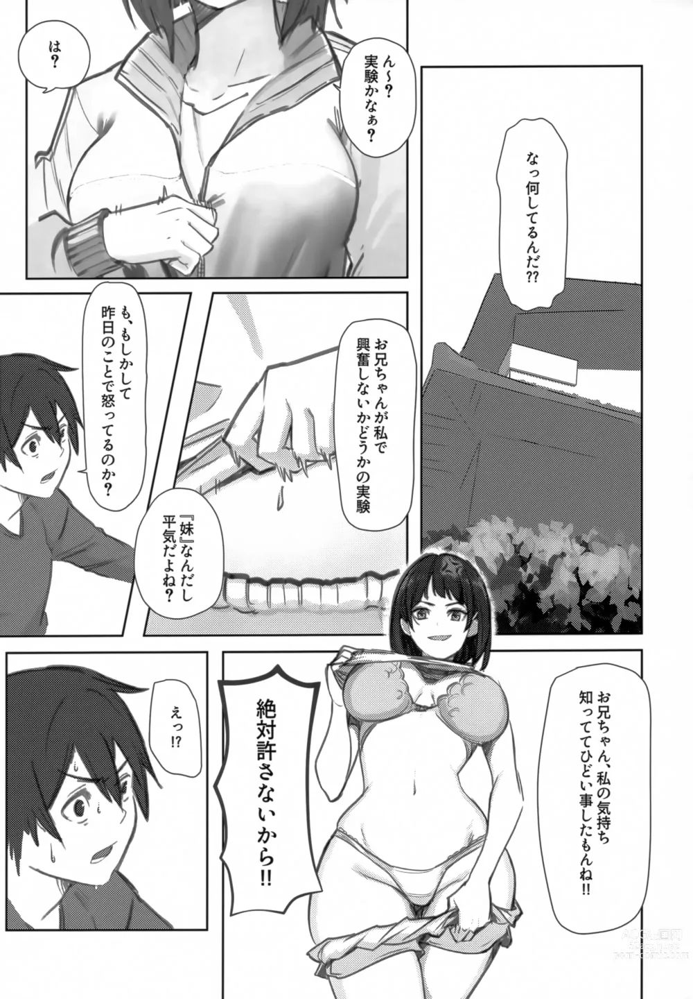 Page 4 of doujinshi Suguha-chan ni Mechakucha Yuuwaku Sareru Hon