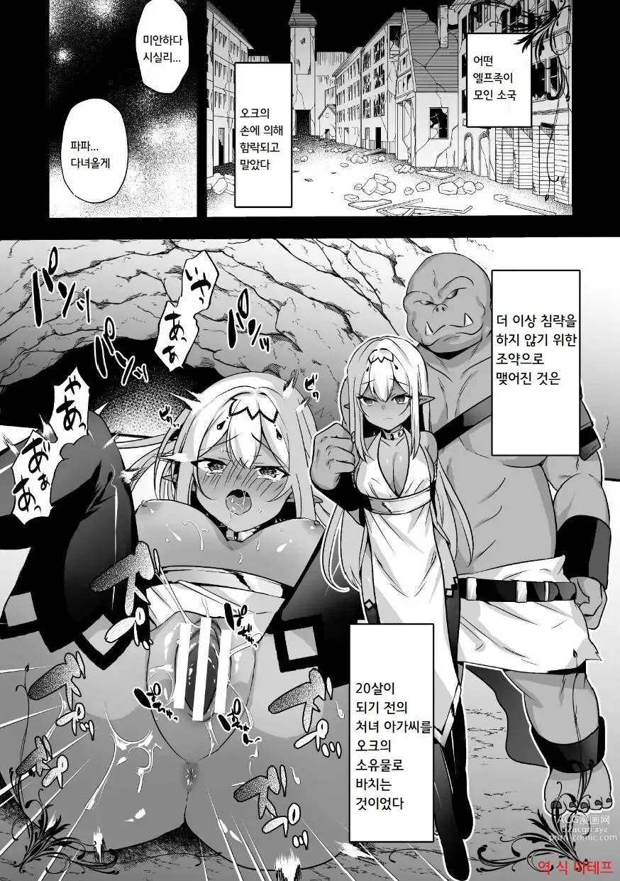Page 1 of manga 이세계로 전생한 나지만 오크에게 범해진다니 들은 적 없엇