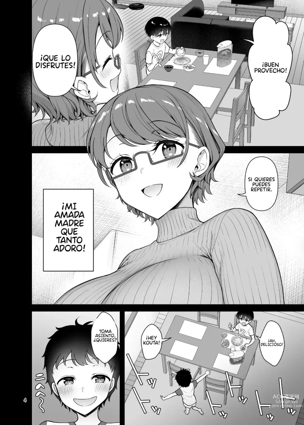 Page 3 of doujinshi Mi mamá sólo se vuelve pervertida delante de mi hermano.