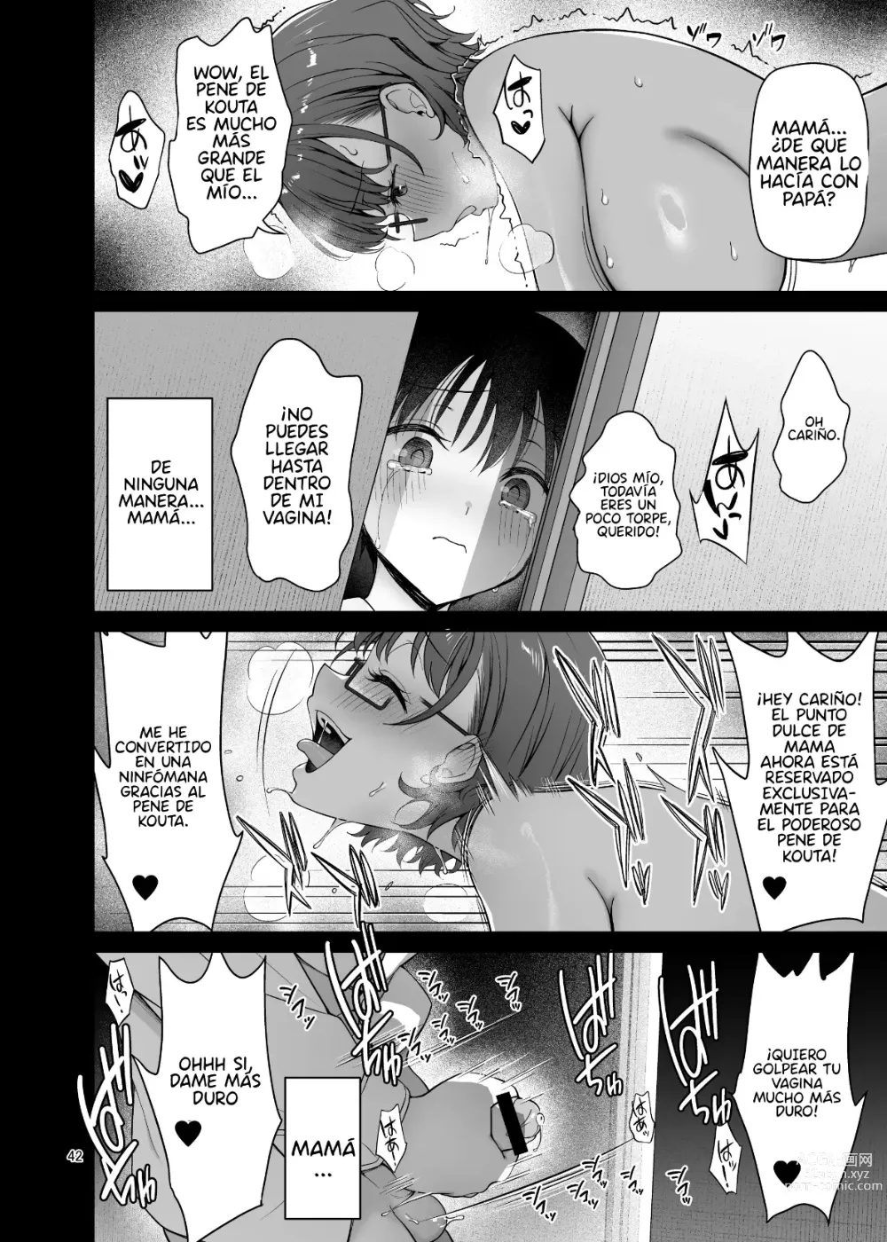 Page 41 of doujinshi Mi mamá sólo se vuelve pervertida delante de mi hermano.