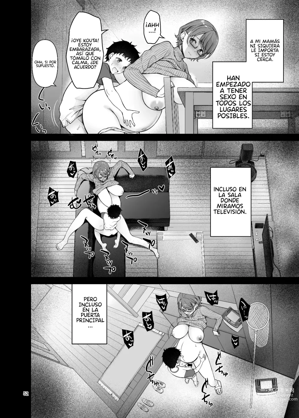 Page 51 of doujinshi Mi mamá sólo se vuelve pervertida delante de mi hermano.