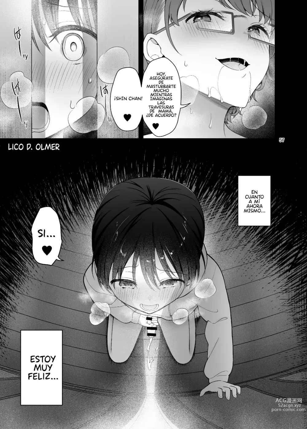 Page 56 of doujinshi Mi mamá sólo se vuelve pervertida delante de mi hermano.