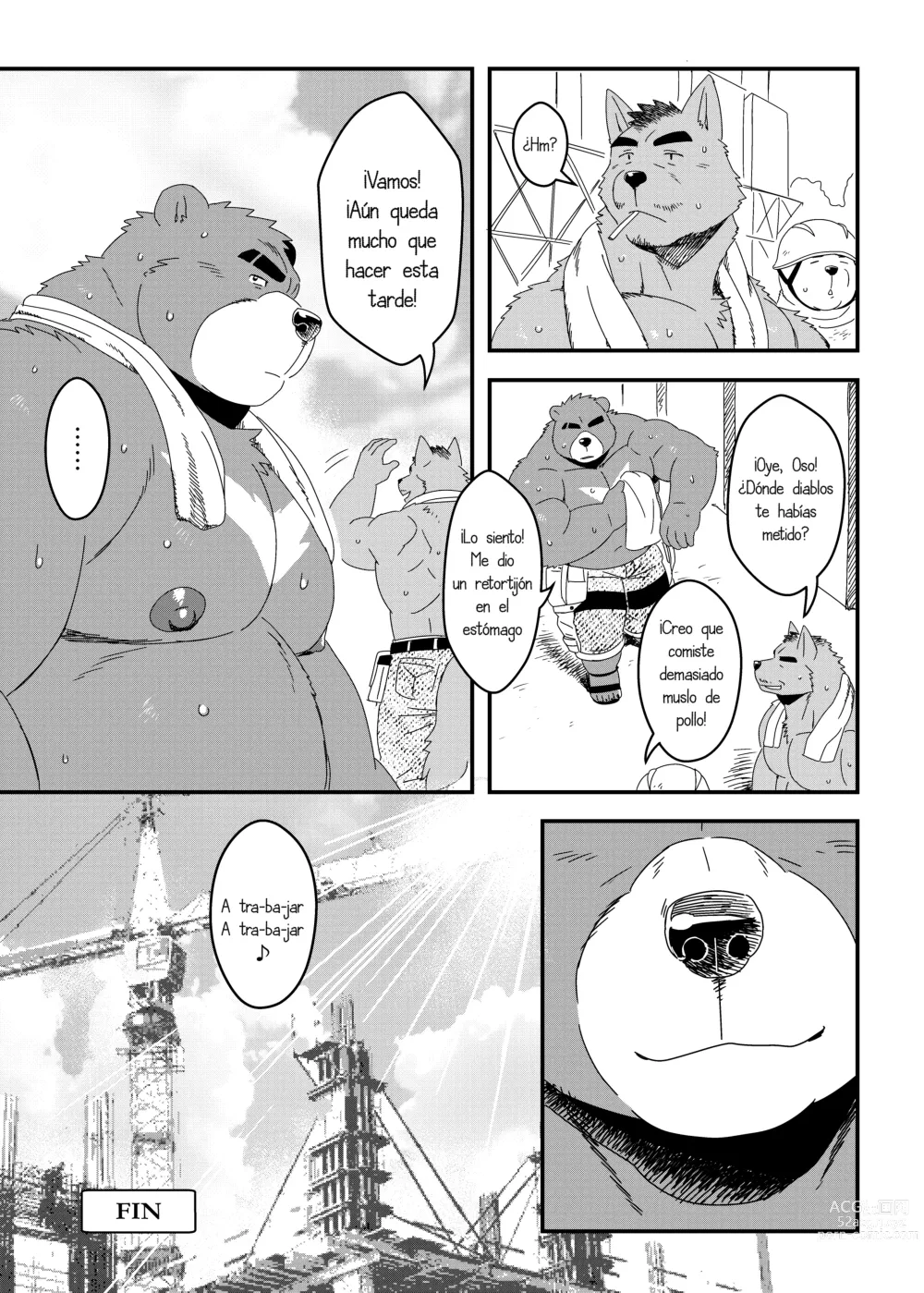 Page 26 of doujinshi Kuma-ani Koujichuu - El Hermano Oso en la Obra