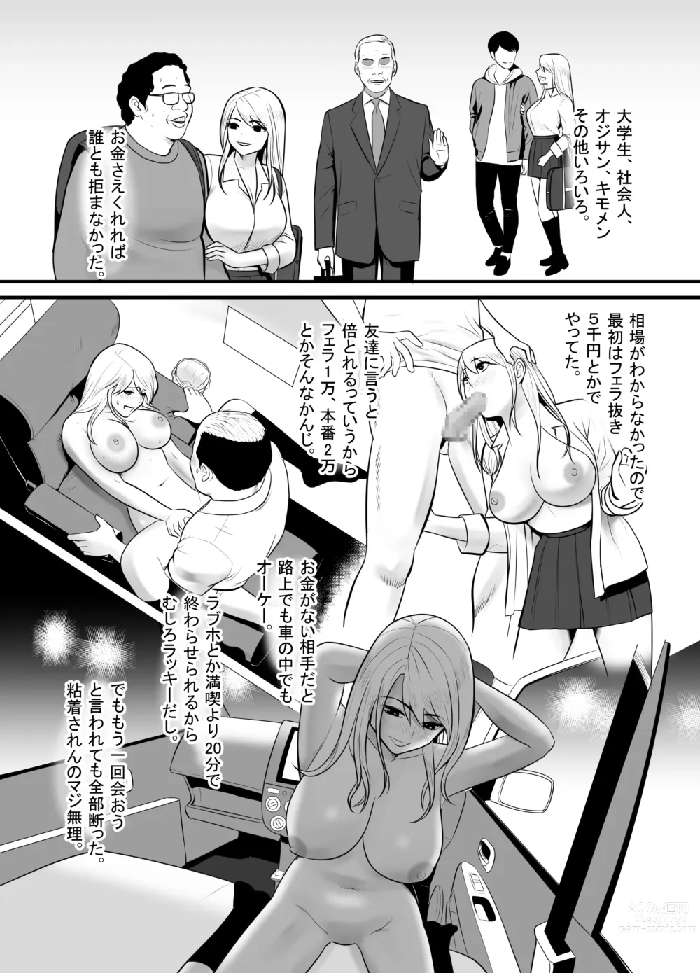 Page 4 of doujinshi Enkou Gal Bitch  ga Hentai Oji-san  ni  Hamacchatta Hanashi