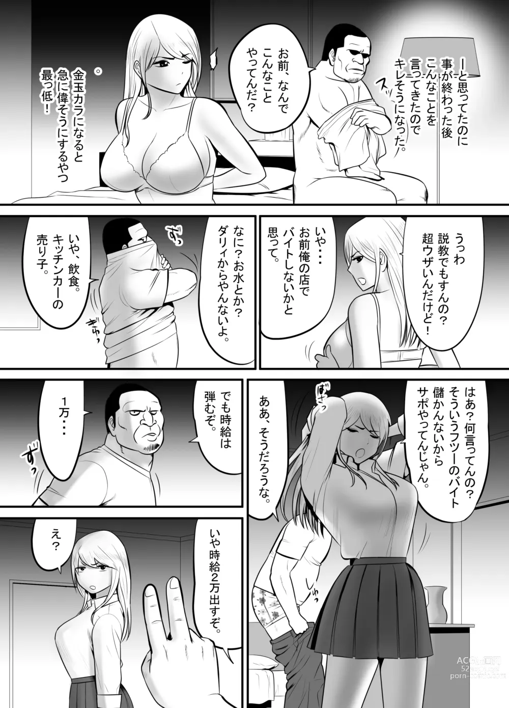 Page 7 of doujinshi Enkou Gal Bitch  ga Hentai Oji-san  ni  Hamacchatta Hanashi