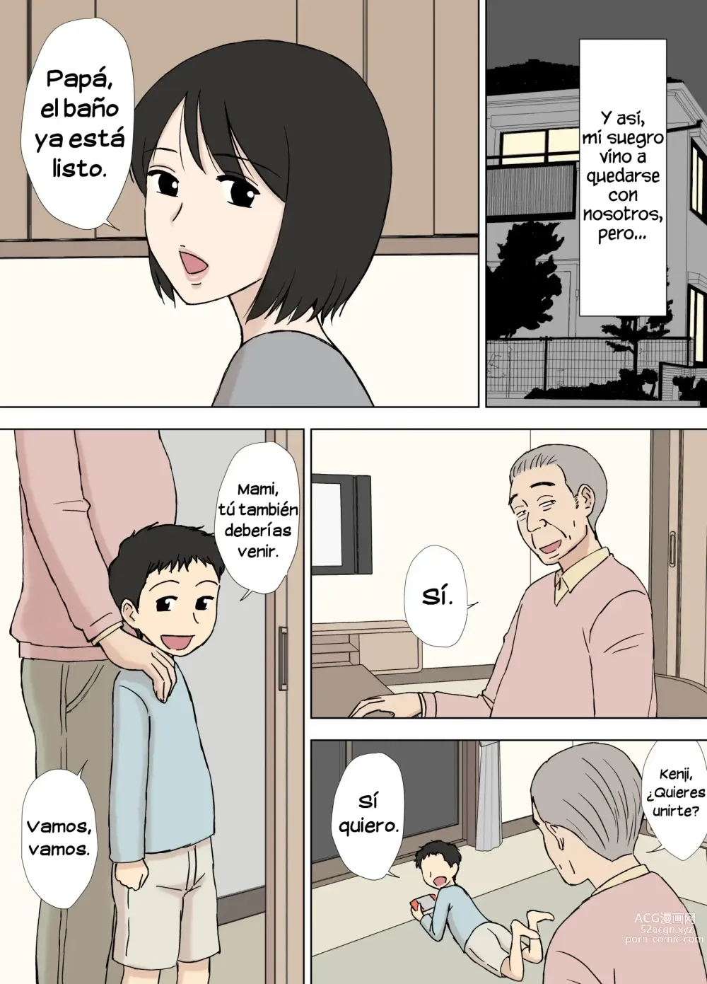Page 6 of doujinshi Mi esposa aún se baña con su padre