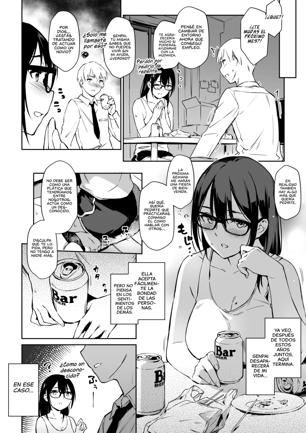 Page 4 of doujinshi Simulación Sexual con mi Senpai quien no puede Comunicarse