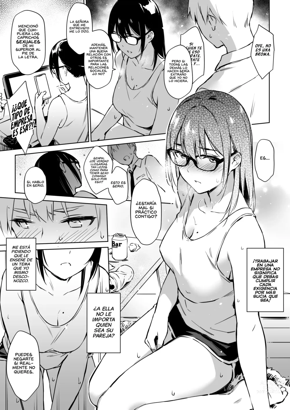 Page 7 of doujinshi Simulación Sexual con mi Senpai quien no puede Comunicarse