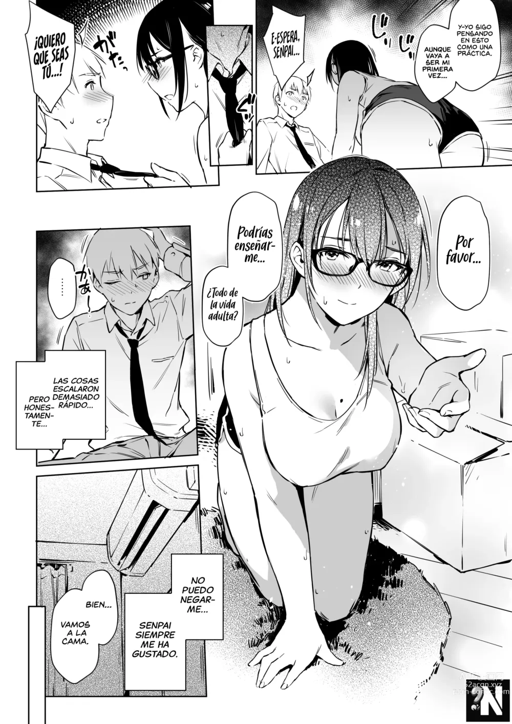 Page 8 of doujinshi Simulación Sexual con mi Senpai quien no puede Comunicarse