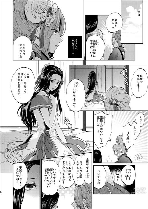 Page 2 of doujinshi Fuyu Komi Shinkan: Hayakawadono × Kaihime Moto Sanpuru
