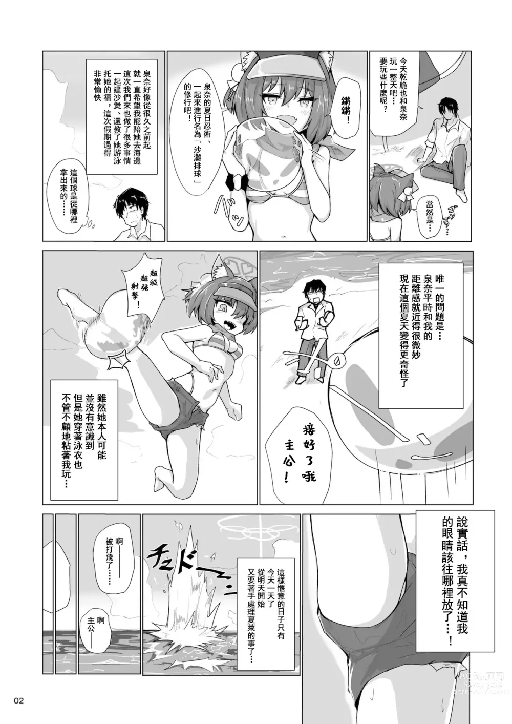 Page 4 of doujinshi Kivotos Saikou no Ninja to Sugosu Futarikiri no Kaki Kyuuka