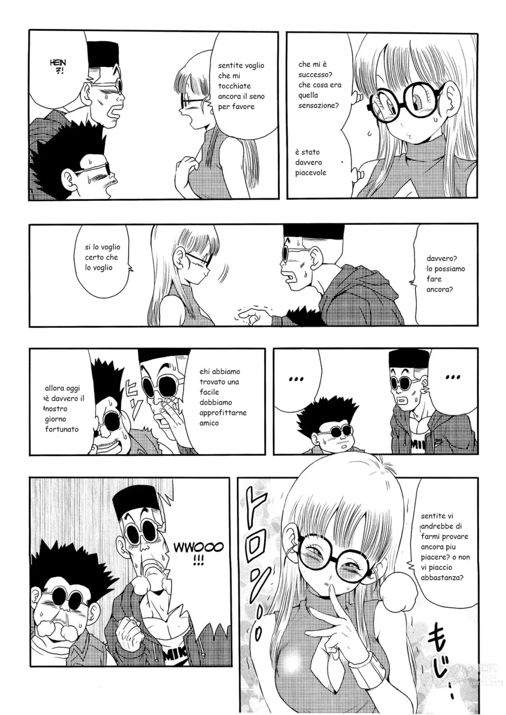 Page 12 of doujinshi la scoperta di arale