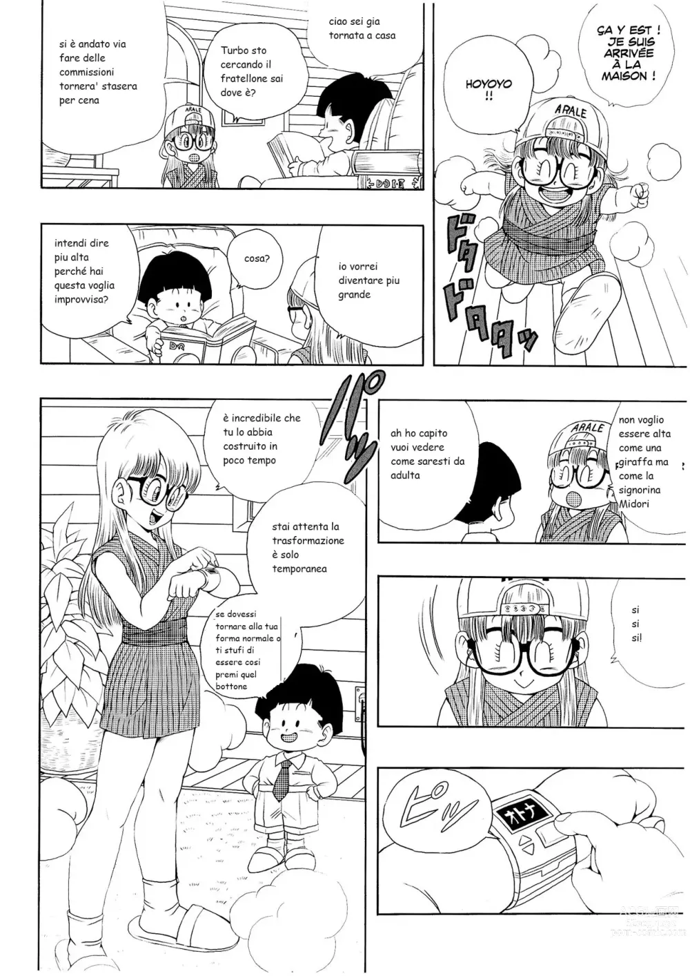 Page 3 of doujinshi la scoperta di arale