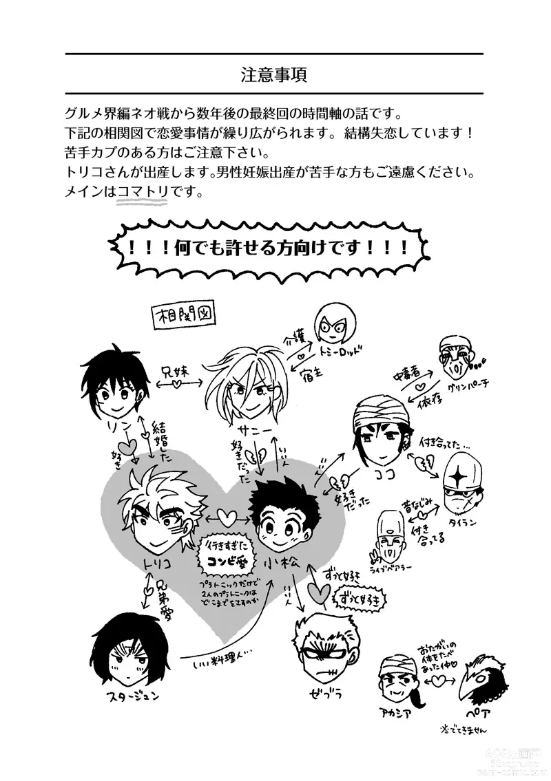 Page 2 of doujinshi Toriko-san ga Okaasan ni Naru Hanashi