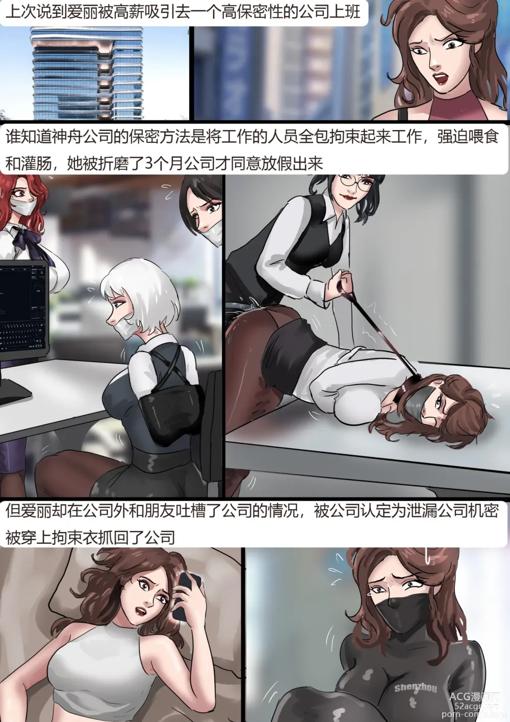 Page 2 of doujinshi The Bondage Office 02