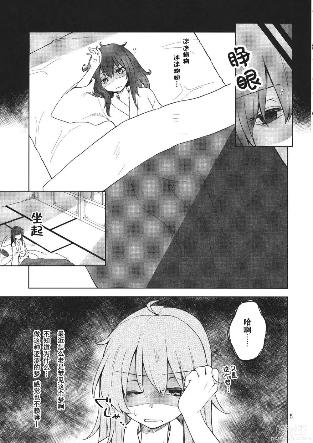 Page 4 of doujinshi Shoyamu - First Night Dream
