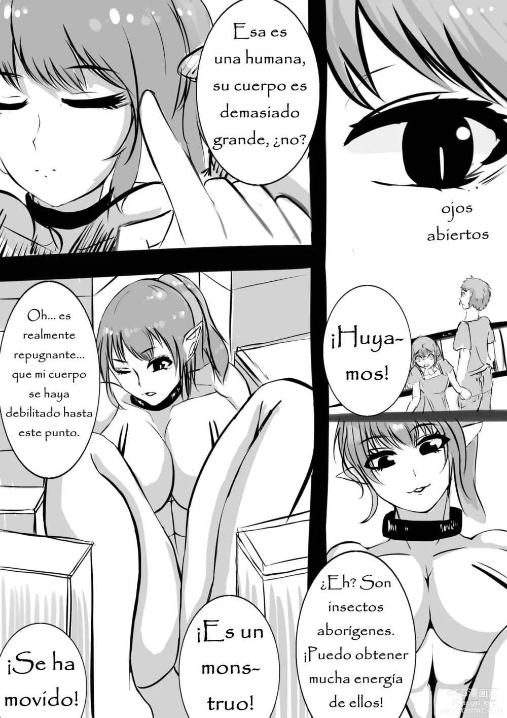 Page 2 of doujinshi Homemade comic Alien Woman Attacks the City