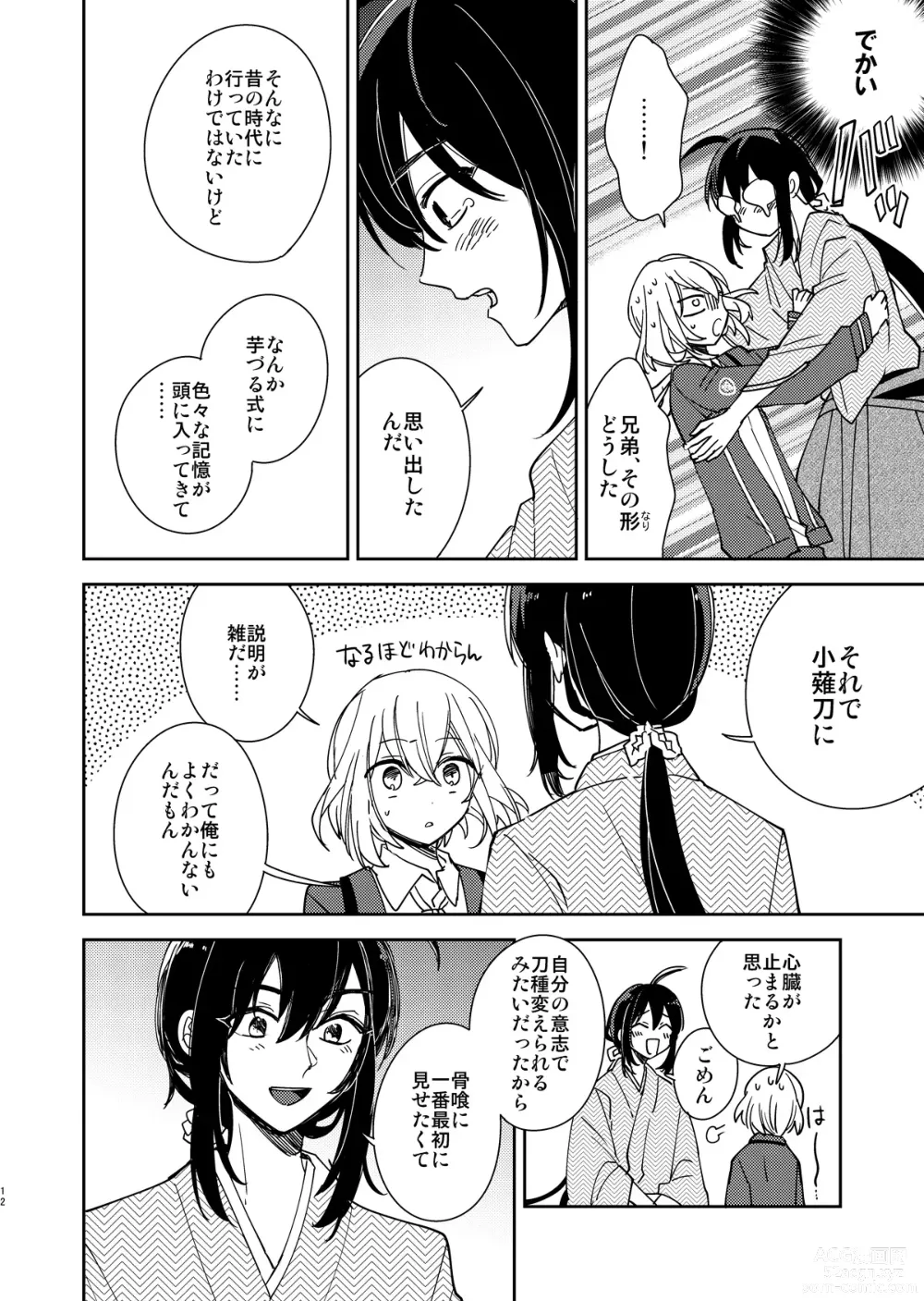 Page 13 of doujinshi Kimi to Yoru、Soroi no Yume ga Mitainoda