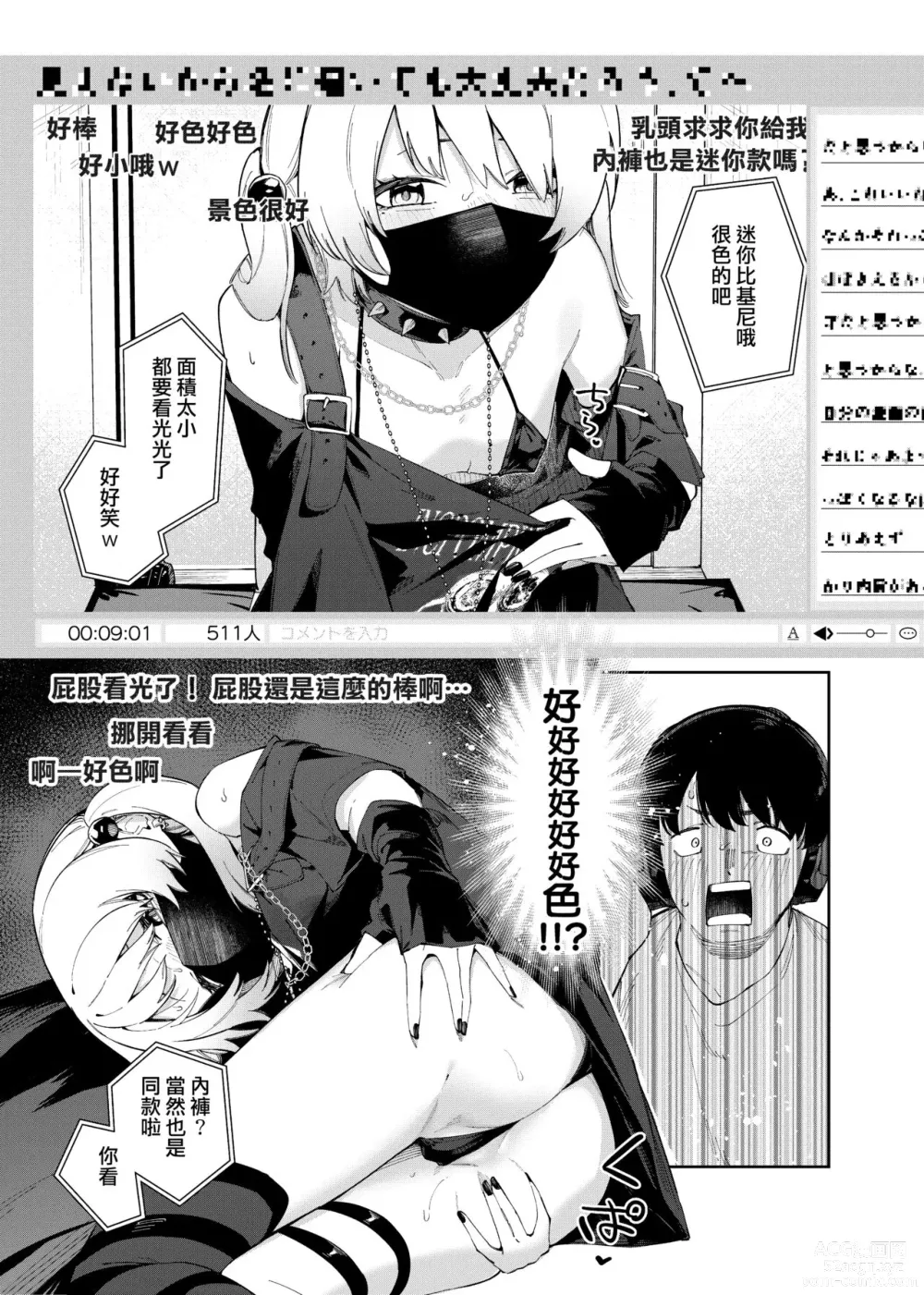 Page 7 of manga rinzin ha yuumei haisin sya4 nin me