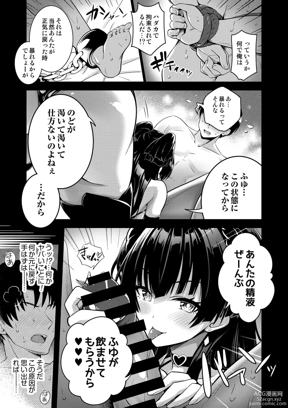 Page 6 of doujinshi Anta wa Koko de Fuyu ni Kawareru no yo!! ~Succubus na Fuyuko to Taneinu no Ore~ - A succubus girl and a breeding dog