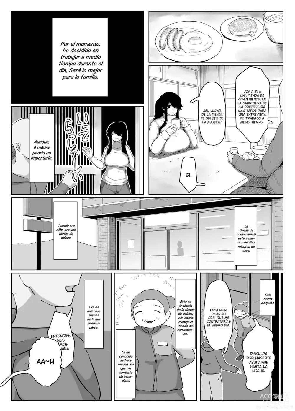 Page 9 of doujinshi Oyasumi, Okaa-san Dounyuu