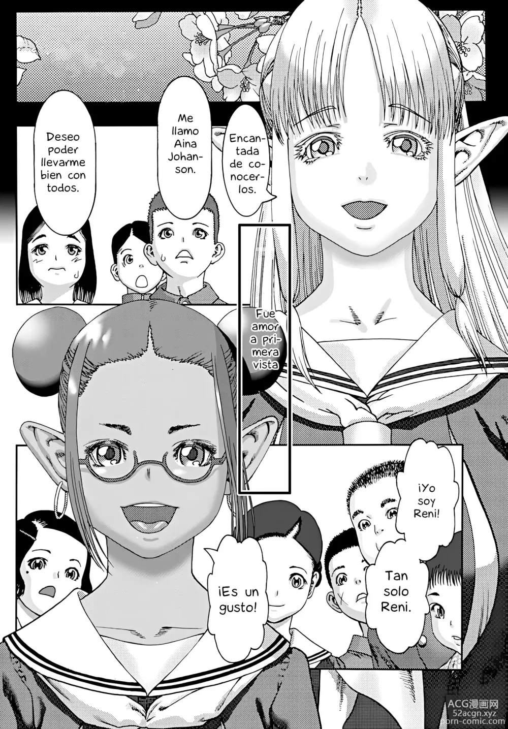 Page 1 of manga La chica que vino desde un país frío