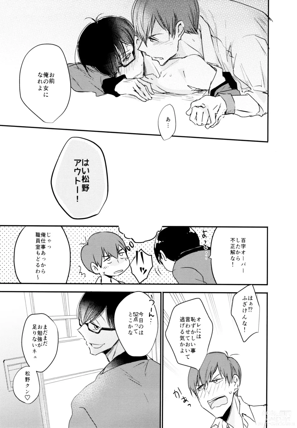 Page 22 of doujinshi F6 Matsuno Karamatsu no Sex Challenge