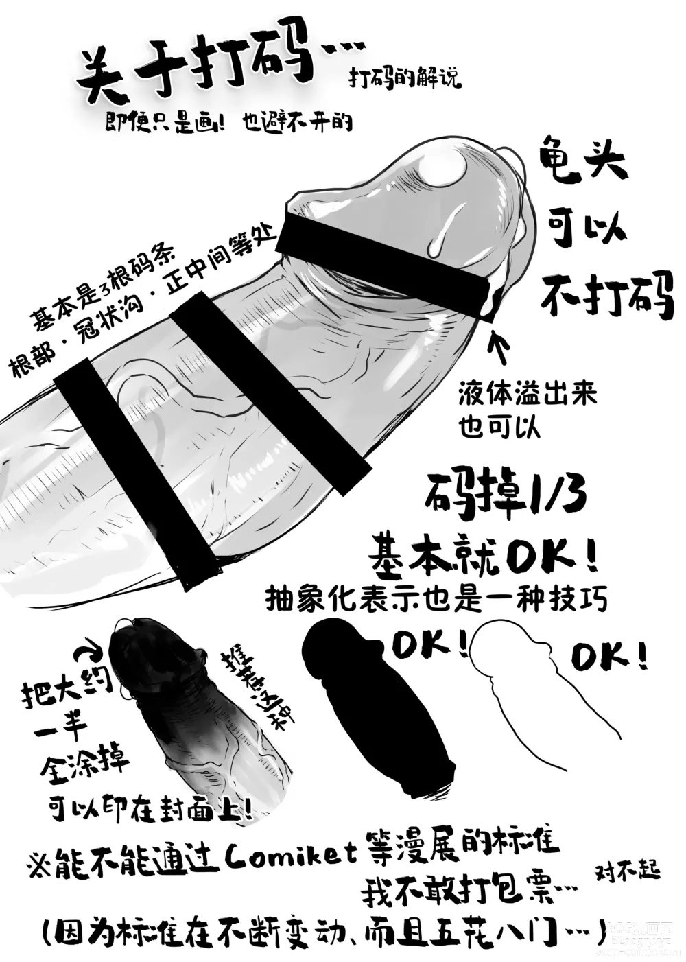 Page 8 of doujinshi 男根的绘制方法与打码的方法