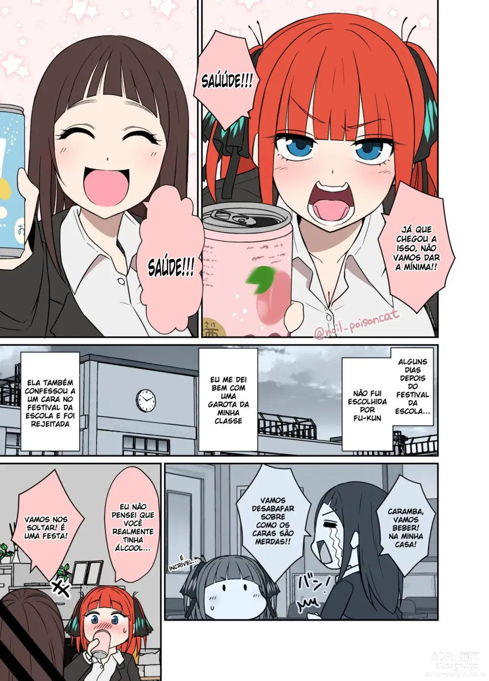 Page 1 of doujinshi Uma história sobre fazer coisas ruins com uma bêbada Nakano Nino