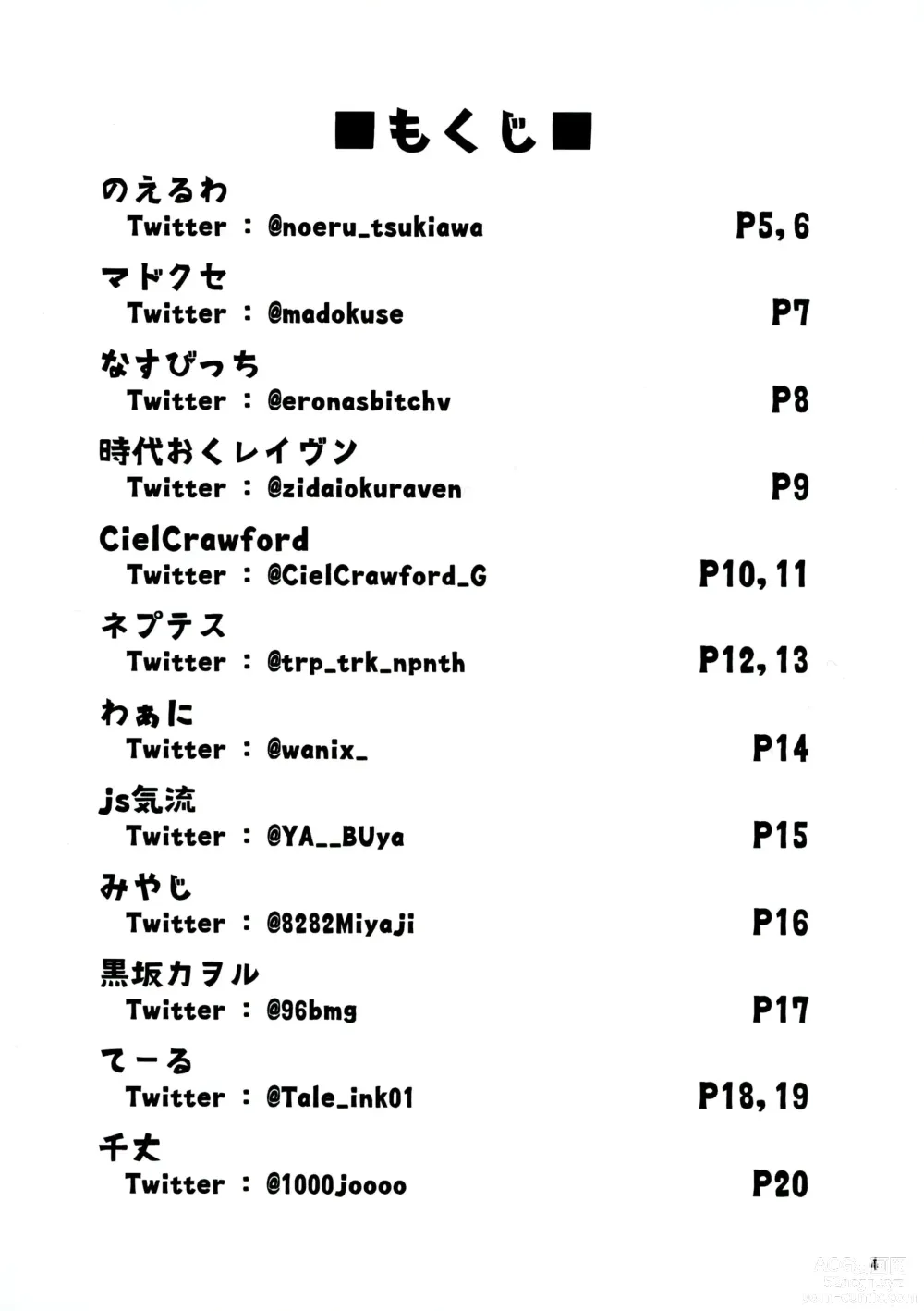 Page 4 of doujinshi Chouwaku Rakuen Chousa Kiroku side:A