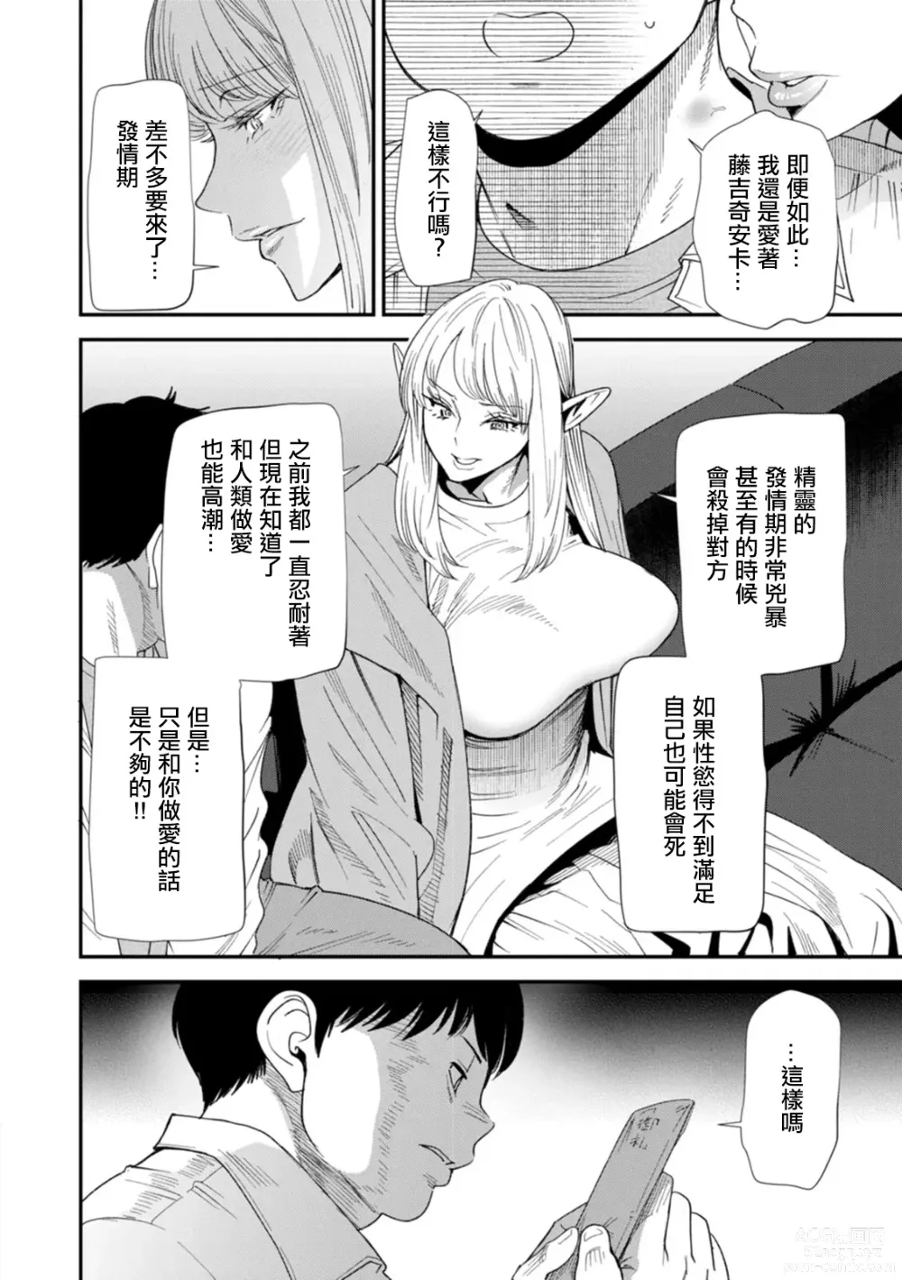 Page 6 of manga AV Debut Shita Hitozuma Elf wa Gachiiki no Yume o Miru ka? Ch. 8