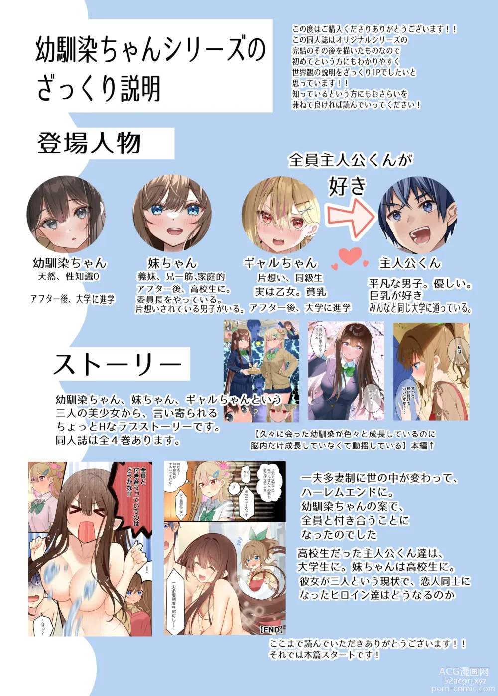 Page 2 of doujinshi Osananajimi-chan Series Urabon - Childhood Friend Series Back Book 2