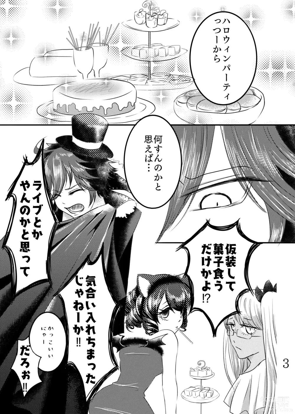 Page 2 of doujinshi ● 9/ 10 Shinkan ● sweets×sweets Sanpuru