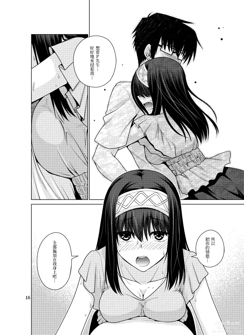 Page 15 of doujinshi Sagisawa Fumika wa P ni Guchogucho ni Saretai!