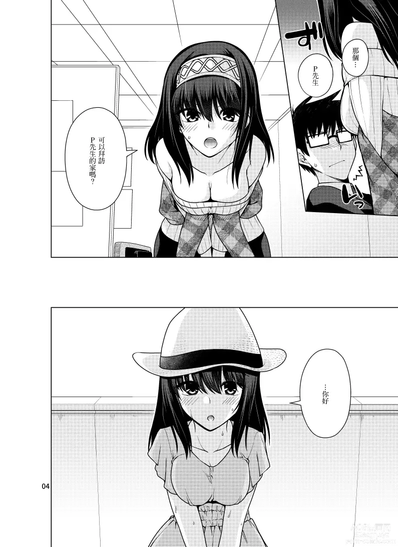 Page 3 of doujinshi Sagisawa Fumika wa P ni Guchogucho ni Saretai!