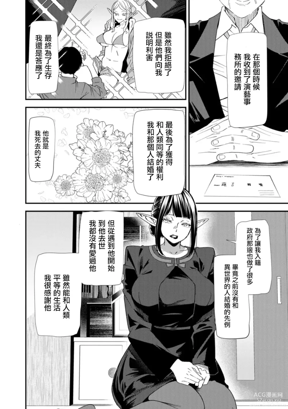 Page 8 of manga AV Debut Shita Hitozuma Elf wa Gachiiki no Yume o Miru ka? Ch. 7