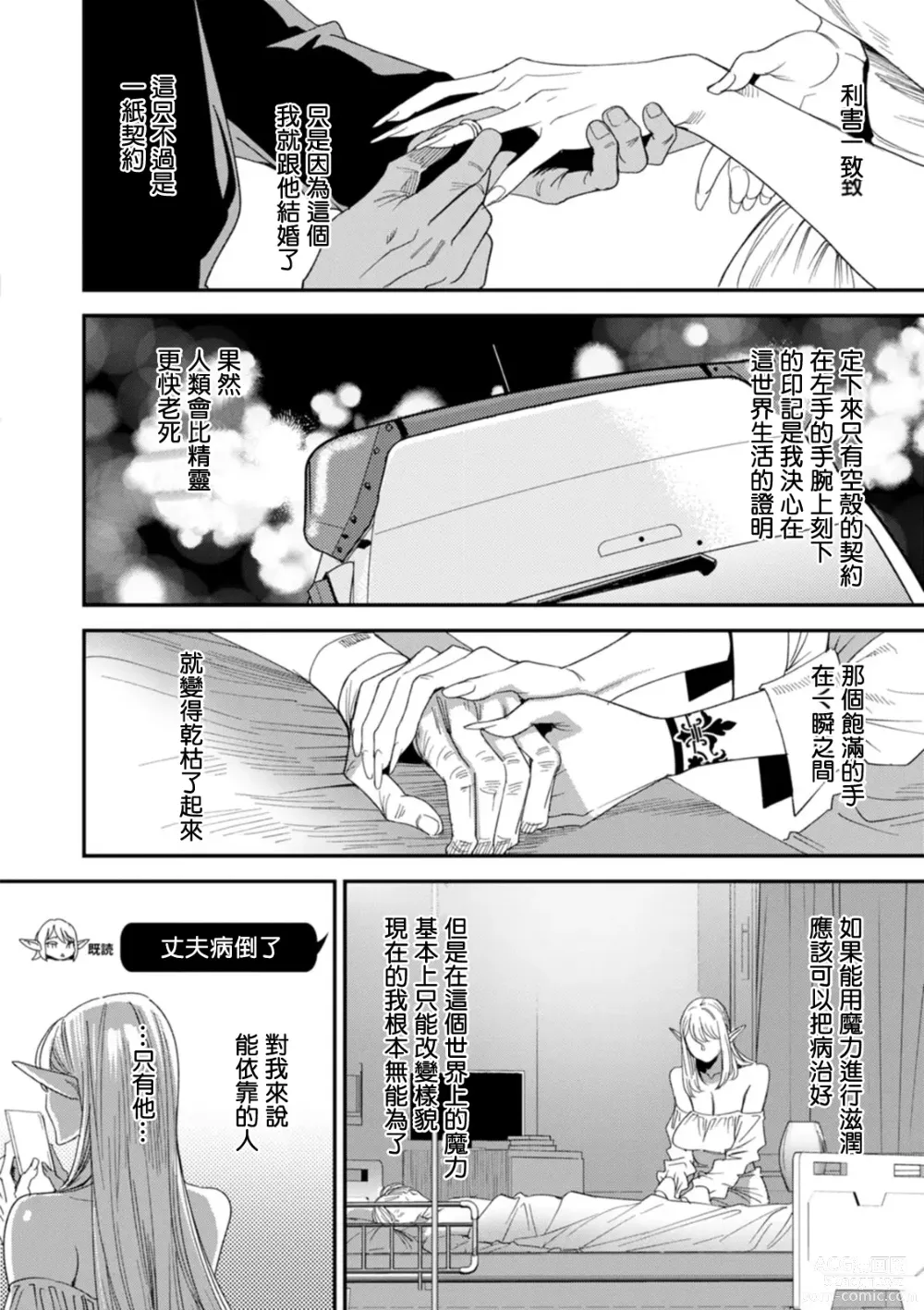 Page 4 of manga AV Debut Shita Hitozuma Elf wa Gachiiki no Yume o Miru ka? Ch. 5
