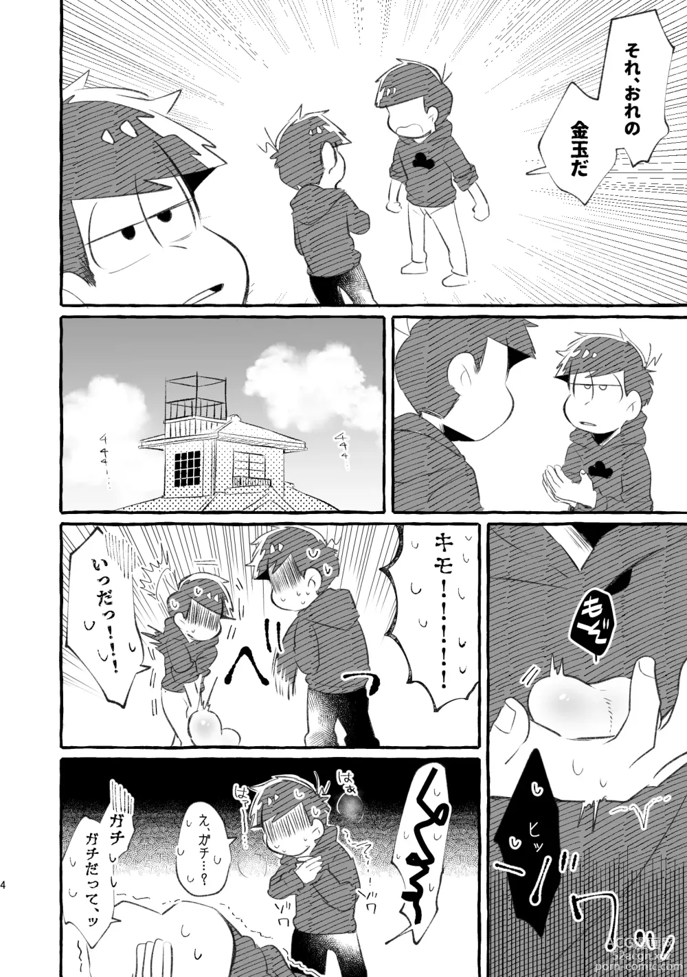 Page 3 of doujinshi Tatata Iro Dojikuu Riba