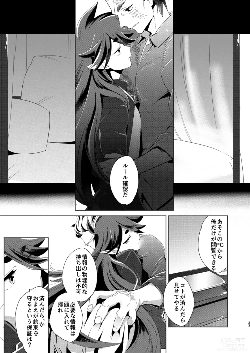 Page 22 of doujinshi Kami no Harawata ni wa Mada Hayai Jou