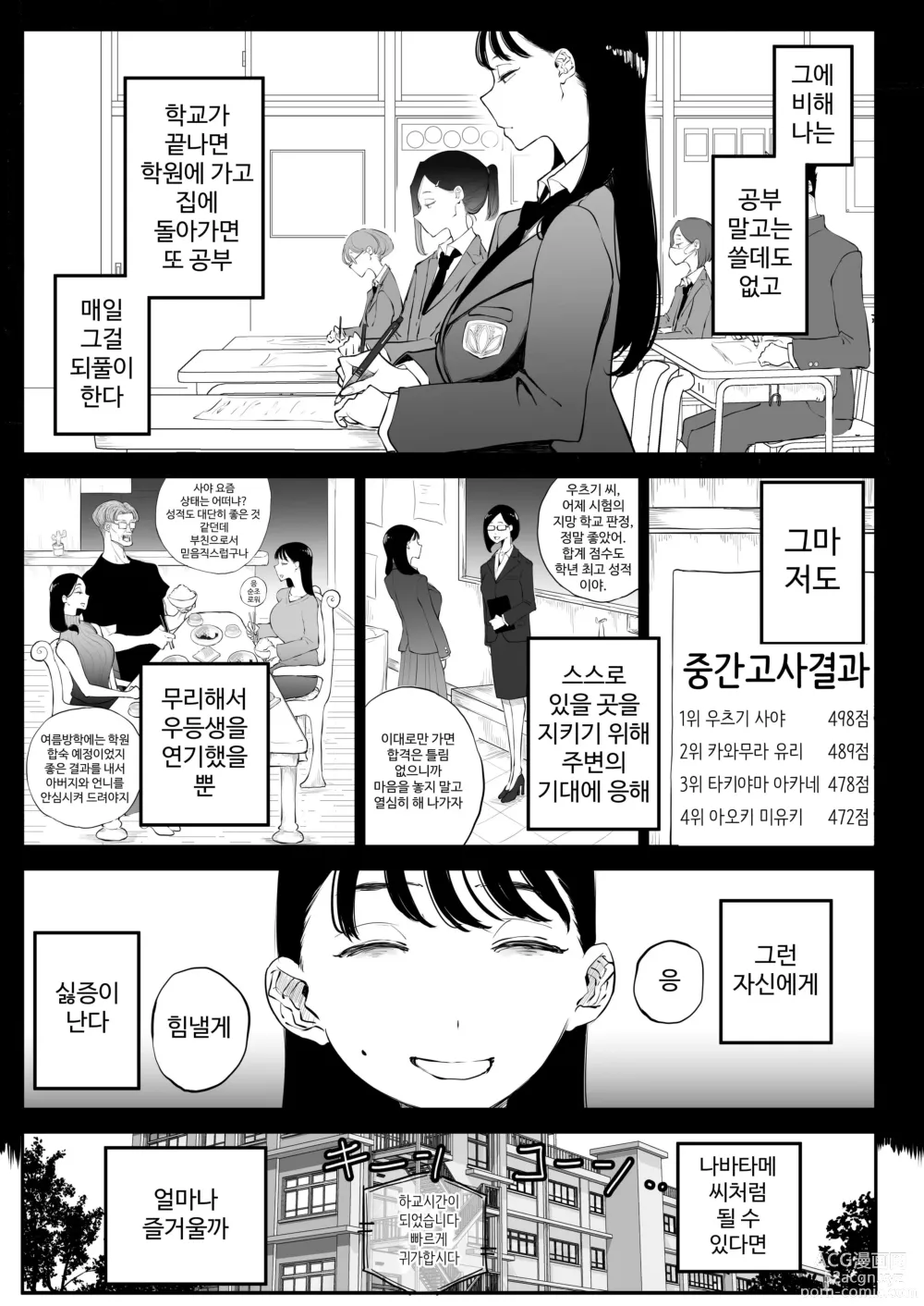 Page 8 of doujinshi 욕구불만 성실 여자가 같은 반 걸레 갸루랑 개변태 섹스♡ 해 버리는 이야기