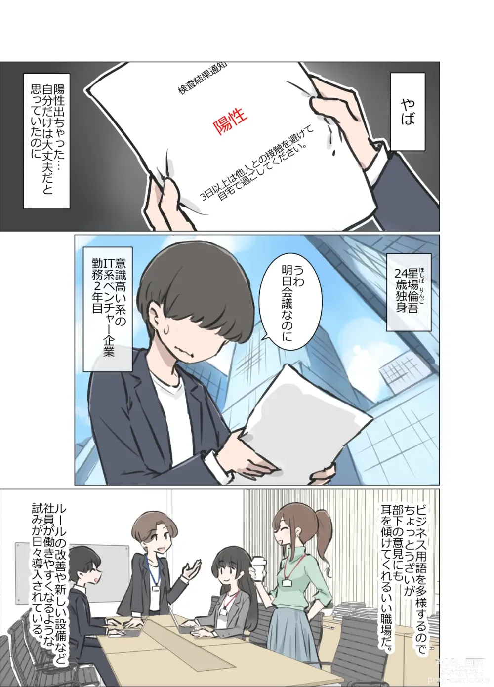 Page 2 of doujinshi 3-Kakan Yasundetara Jiyuu ni Sex Dekiru Kaisha ni Nattemashita